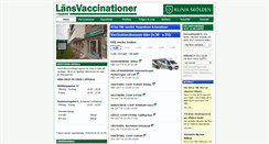 Desktop Screenshot of lansvaccinationer.se